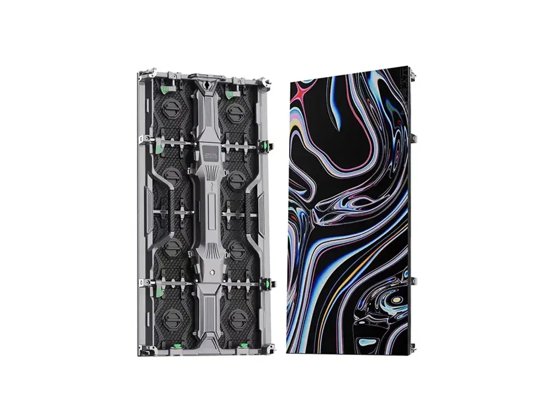 Gabinetes de alquiler para exterior: dorso y frente encendido