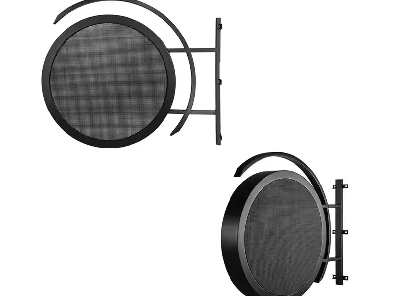 Carteles LED circulares Serie CR con soporte de pared
