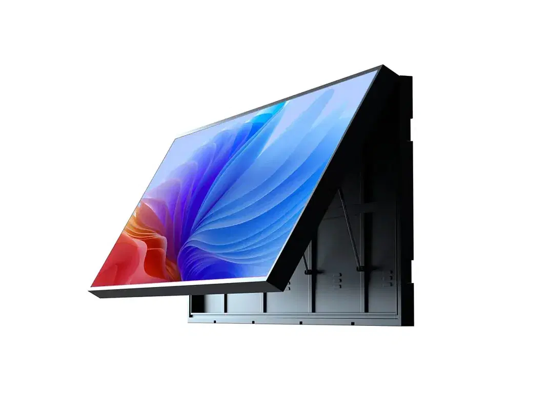 Pantalla de exterior Serie CV abierta en servicio frontal