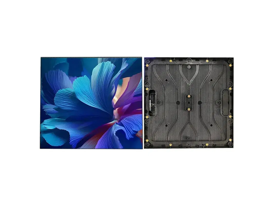 Módulo LED de interior de 250 × 250 mm: frente encendido y dorso