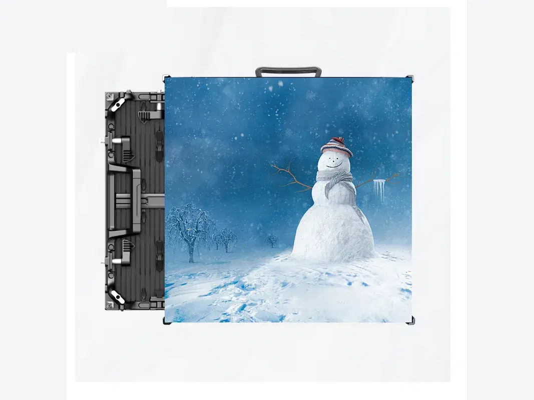 Gabinete Serie CI con imagen invernal en pantalla