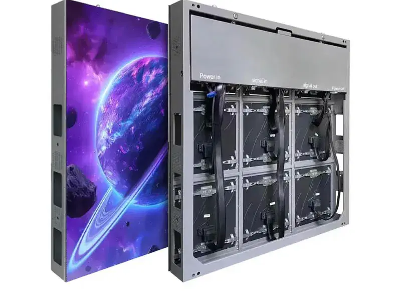 Gabinete CK 3D: frente encendido y dorso