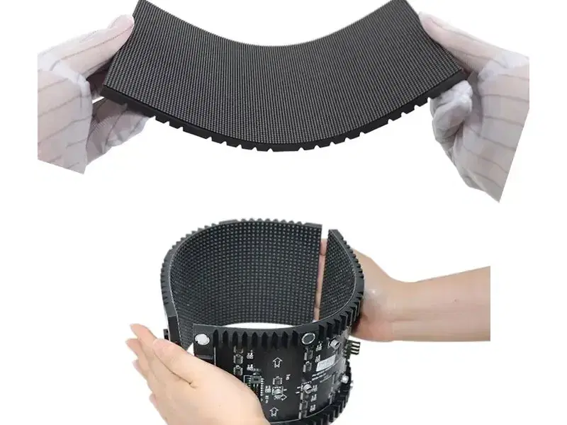Módulo flexible Serie CL curvado con las manos