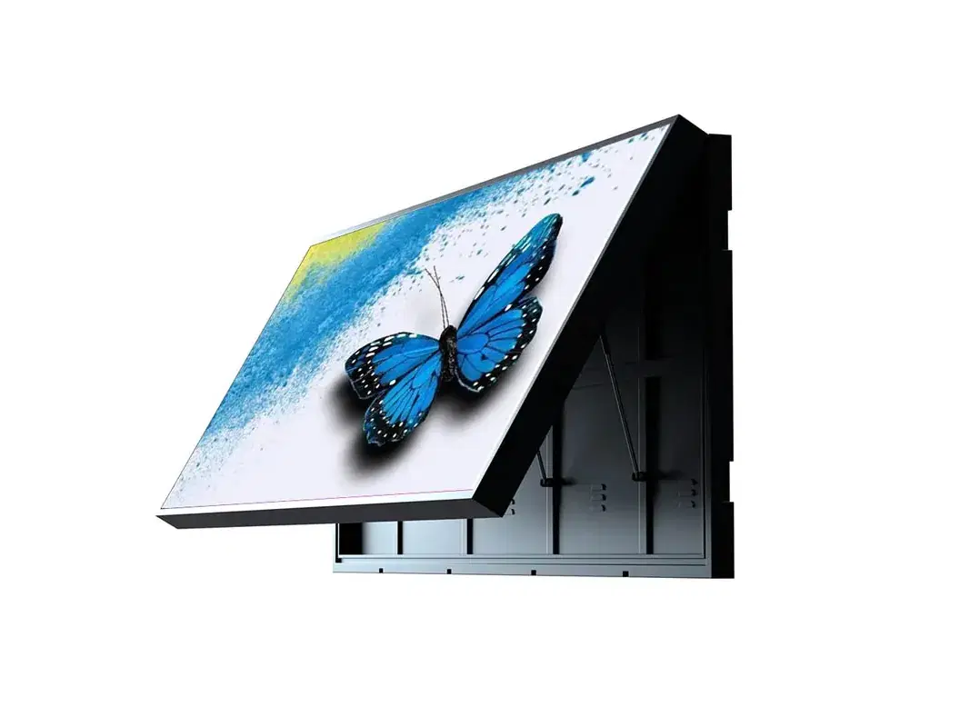 Pantalla Serie CV con imagen de mariposa, servicio frontal