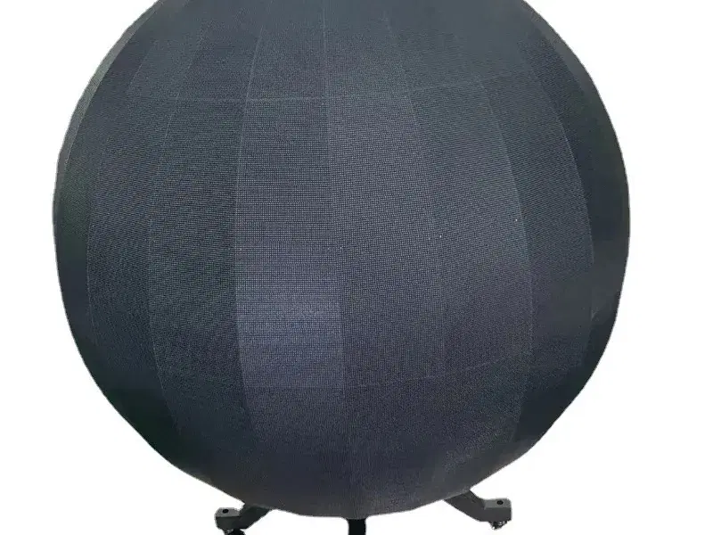 Esfera LED apagada sobre base