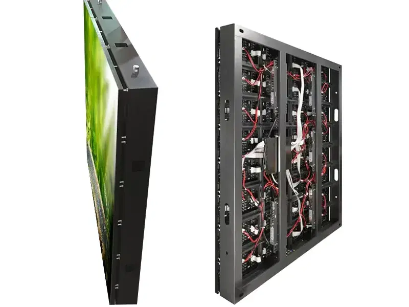 Gabinete de 960 × 960 mm de perfil, frente y dorso